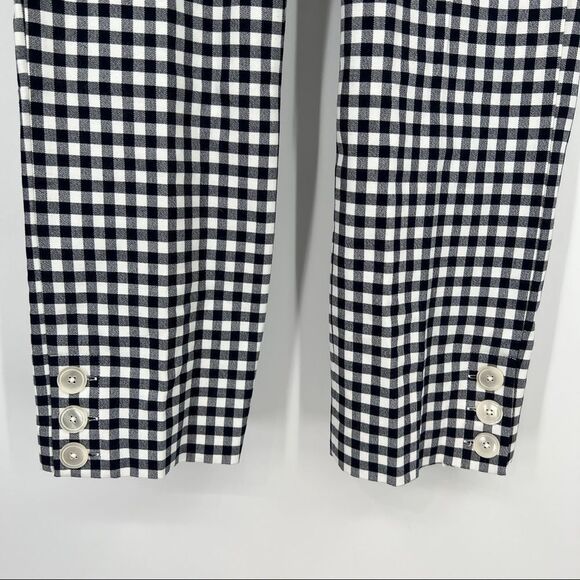 Re-Imagined By J. CREW Multi Striped Plaid Button Leg Capri Straight Leg Pants - Picture 7 of 15